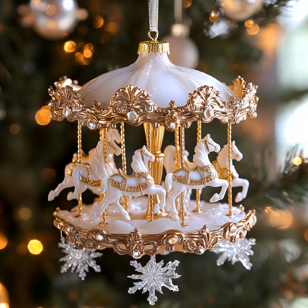 Merry Carousel CP0412115CL Christmas Ornament