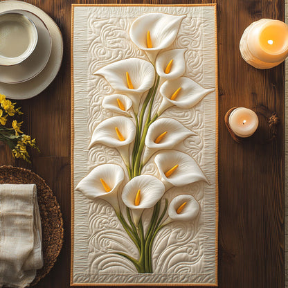 Calla Lily CW3004054CL Quilted Table Runner