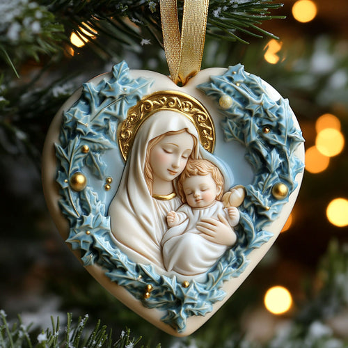 Peace Cross Christian WN0511066CL Christmas Ornament