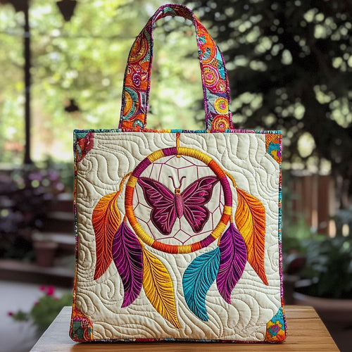 Dreamcatcher Butterfly QA0412010CL Quilted Tote Bag