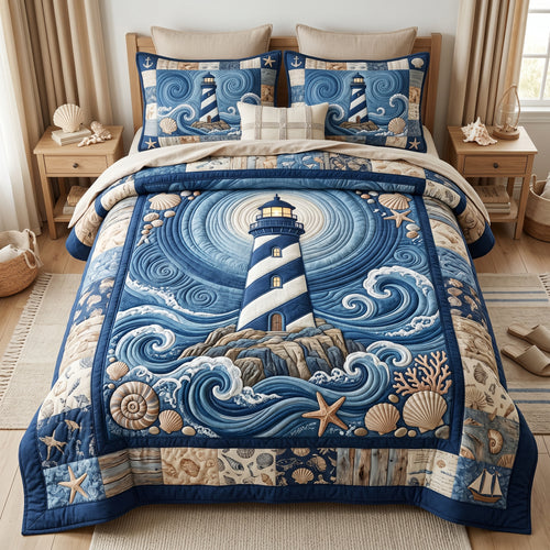 Nautical Ocean Lighthouse XR2005016CL Duvet Cover Set