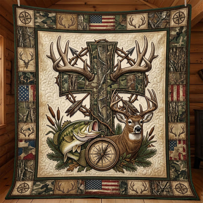 Faith Hunt And Fish Quilt WN1305006CL Quilt