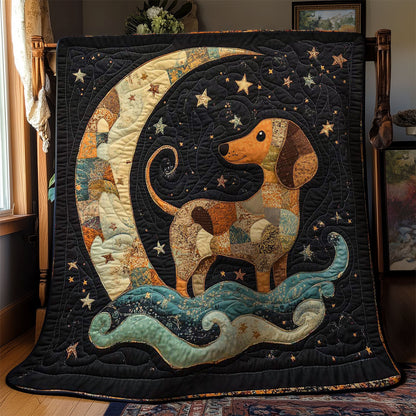 Starry Dachshund Night WN0601041CL Quilt