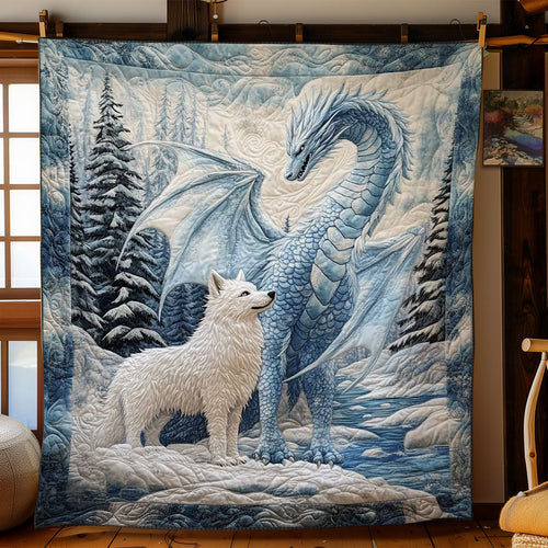 Icebound Companions Dragon WN0601005CL Quilt