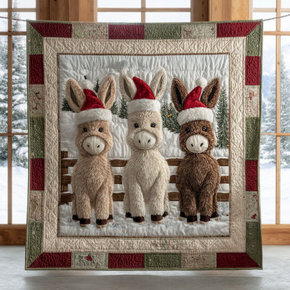 3 Donkeys CW1111036CL Quilt