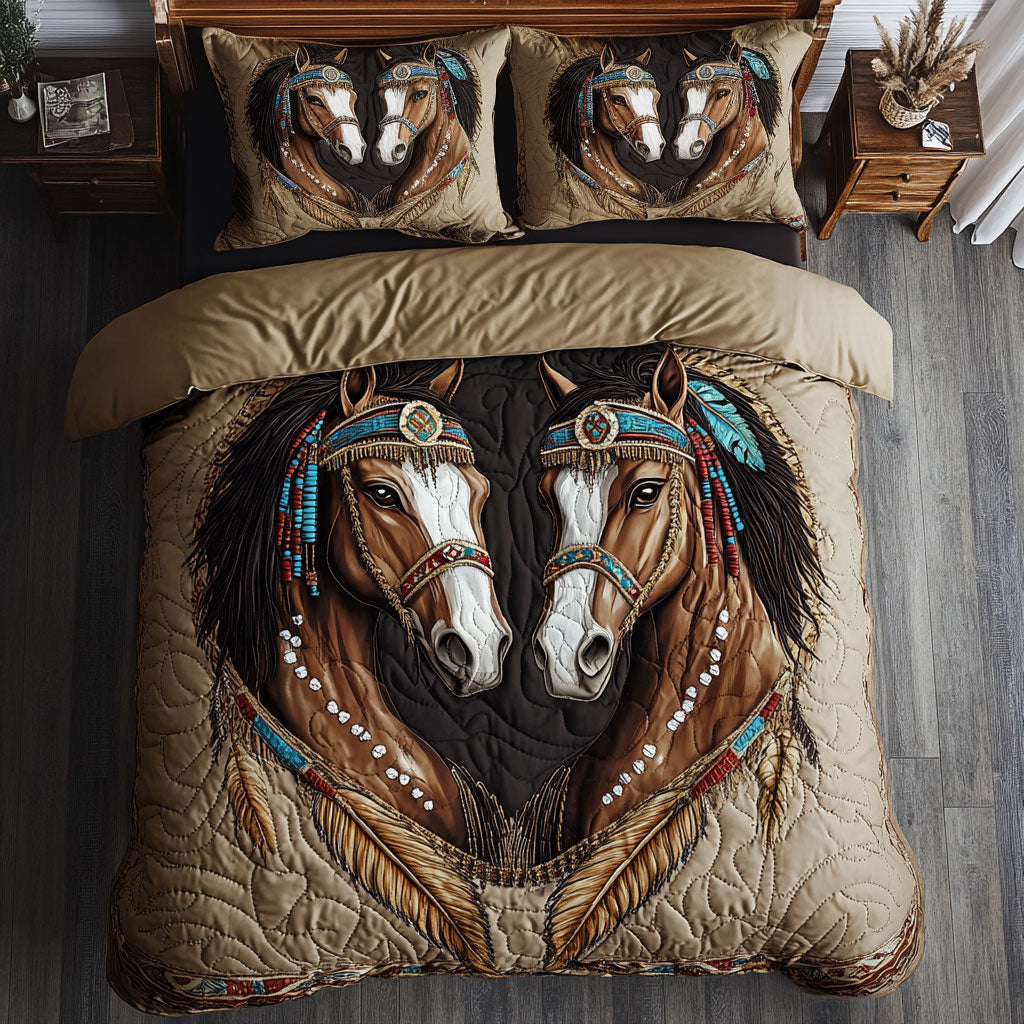Wild Native Horse CW0801054CL Duvet Cover Set