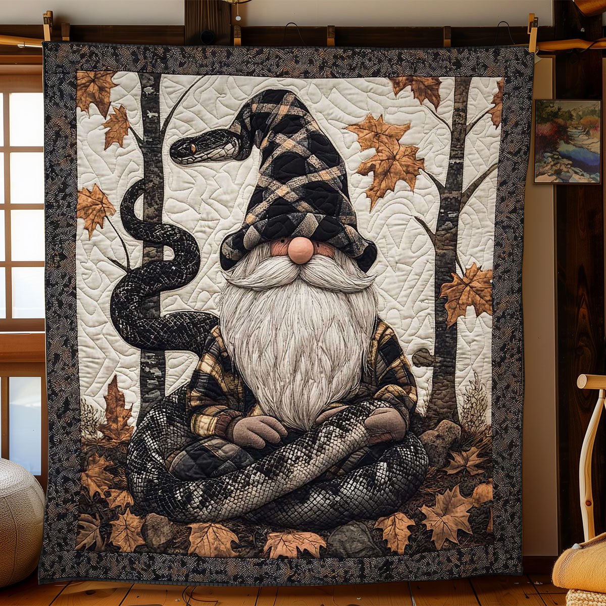 Gnome's Serpent Embrace WN0802046CL Quilt