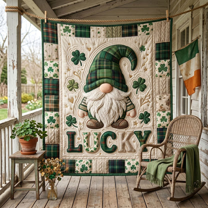 Lucky Shamrock Gnome WN0905015CL Quilt