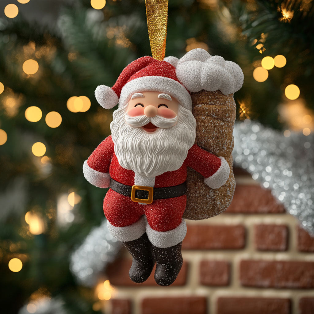Santa Surprise WN1811090CL Christmas Ornament