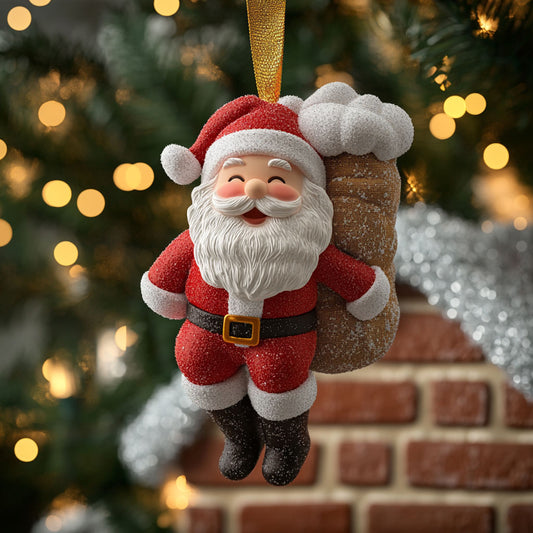 Santa Surprise WN1811090CL Christmas Ornament