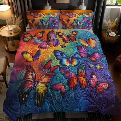 Rainbow Butterfly Dance WN1103141CL Duvet Cover Set