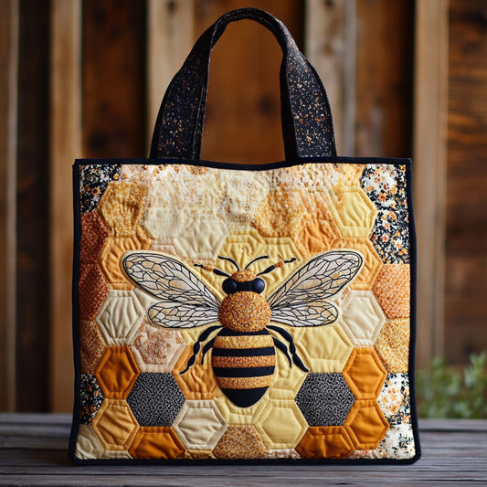 Forest Edge Bee WN1511043CL Quilted Tote Bag