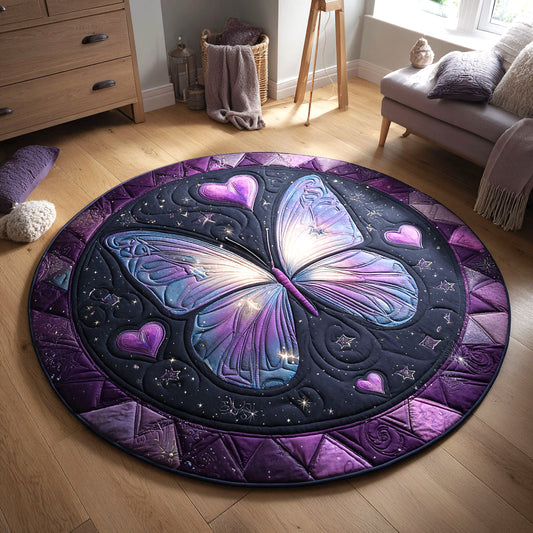 Dream Butterfly CW1401077CL Quilted Round Mat