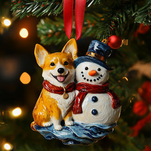 Peace Starry Snowman WN0511070CL Christmas Ornament