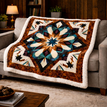 Western Spirit Star KL0302006CL Faux Fur Throw Blanket