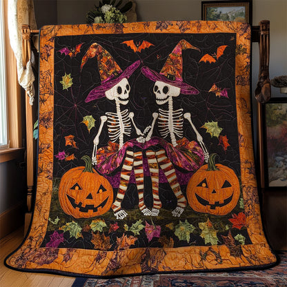 Skeleton Witches' Night WN1401020CL Quilt