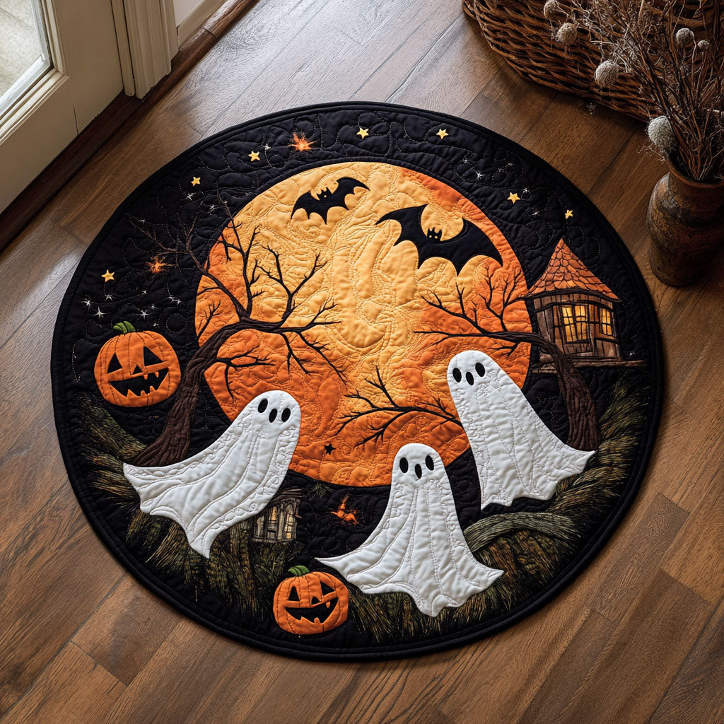 Moonlight Mischief WJ1707046CL Quilted Round Mat