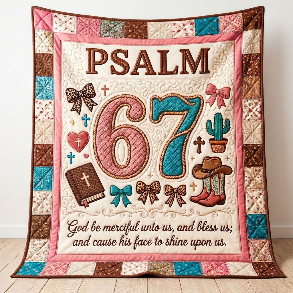 Cowgirl Faith Psalm WN1504005CL Quilt