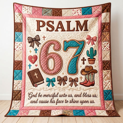 Cowgirl Faith Psalm WN1504005CL Quilt