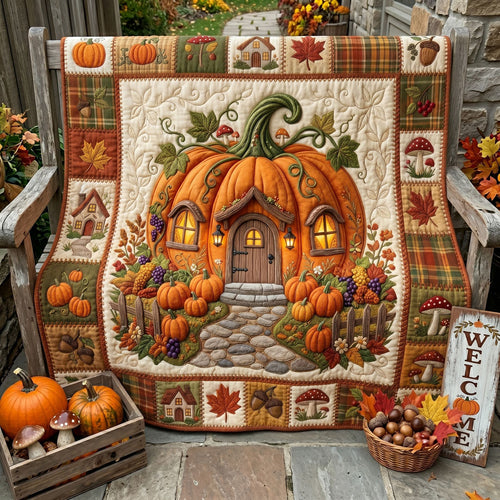 Pumpkin Cottage Harvest WN2006011CL Quilt