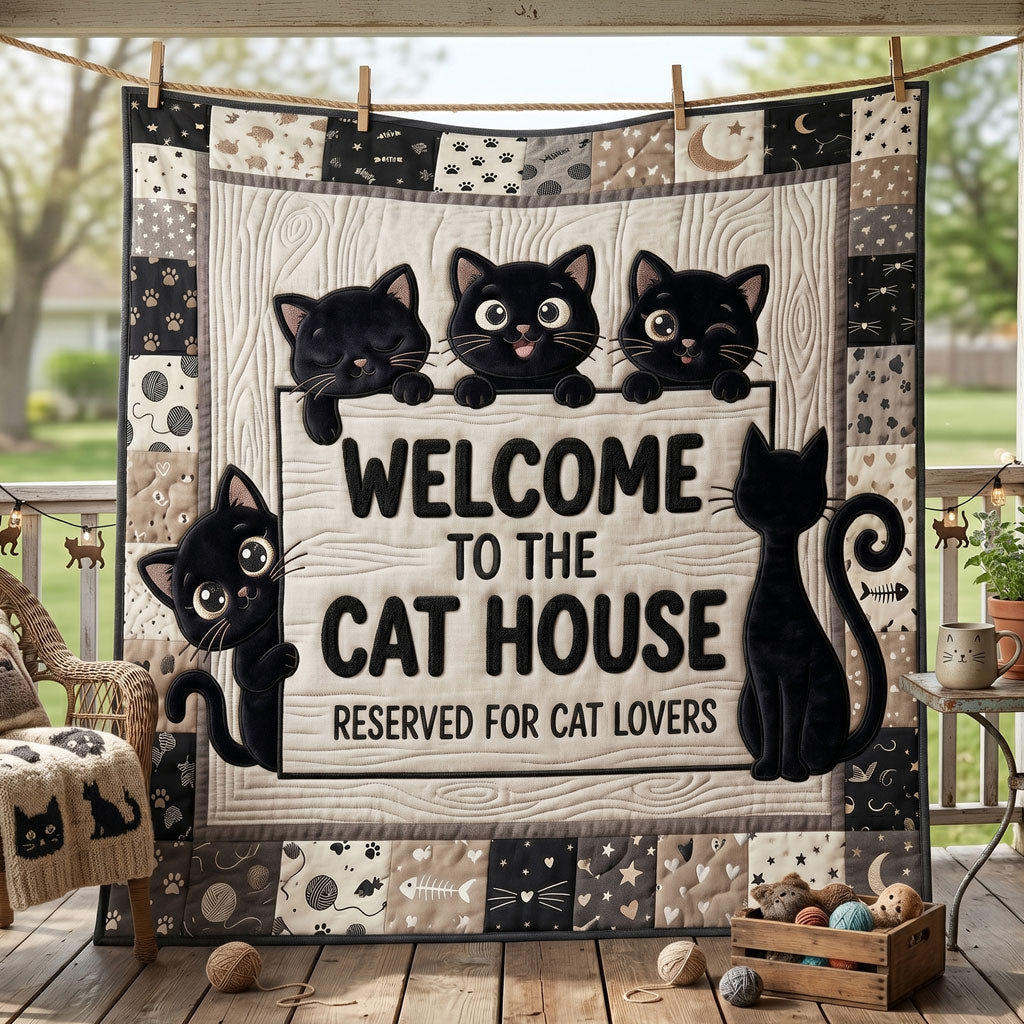 Welcome To The Cat House WN2705017CL Quilt
