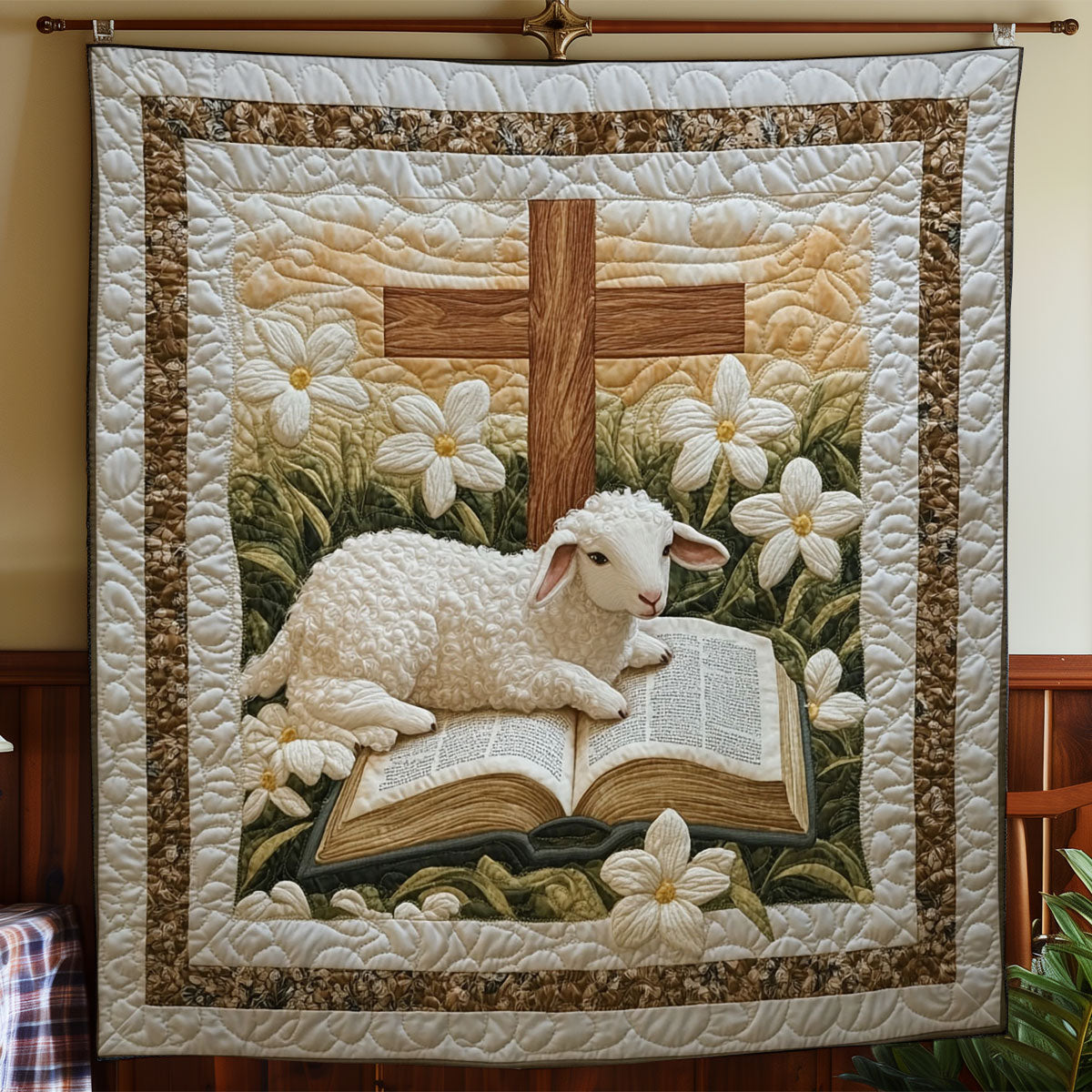 Lamb’s Peaceful Rest CP1704106CL Quilt