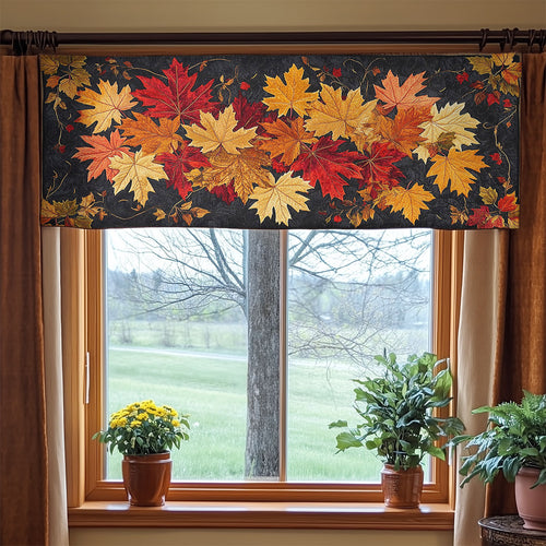 October Bloom WN2807105CL Quilted Valance