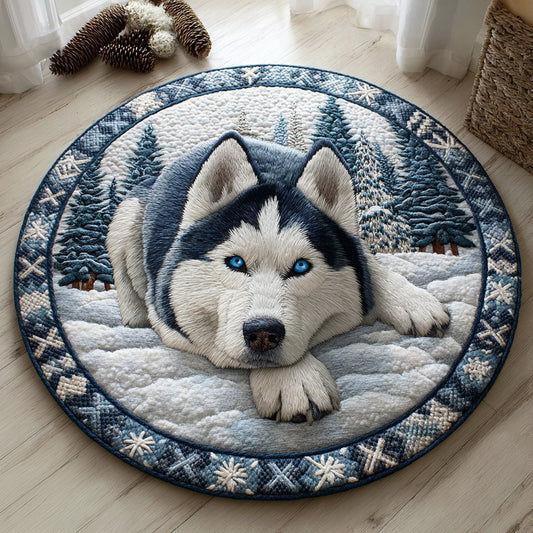 Winter Husky XR0511006CL Quilted Round Mat