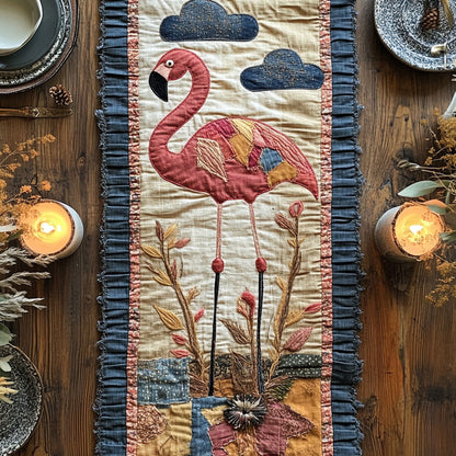 Flamingo Nest WN0707060CL Quilted Table Runner