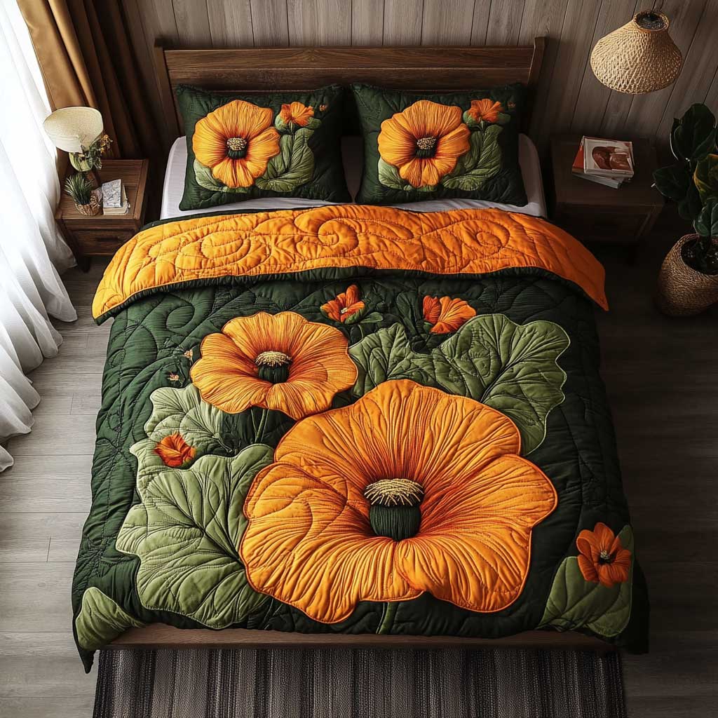 Golden Bloom WP2002054CL Duvet Cover Set