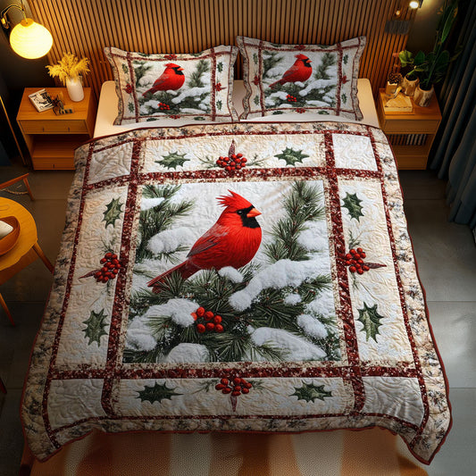 Snowy Cardinal WN2102040CL Duvet Cover Set