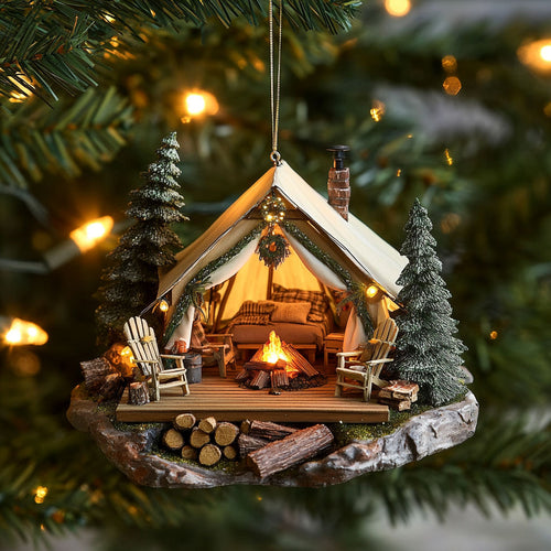 Glamping Tent Haven WN2911042CL Christmas Ornament