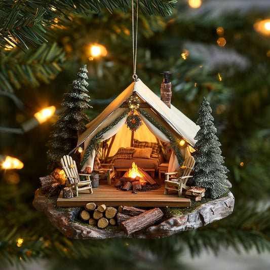 Glamping Tent Haven WN2911042CL Christmas Ornament