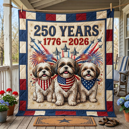 250 Years Of Freedom Pups WN1706001CL Quilt