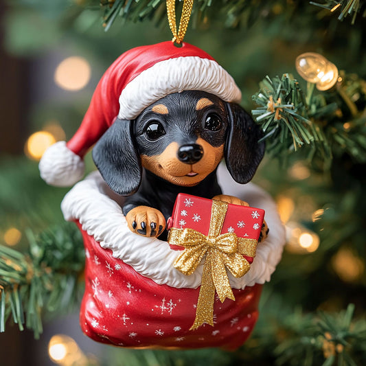 Santa Sausage CP1510043CL Christmas Ornament