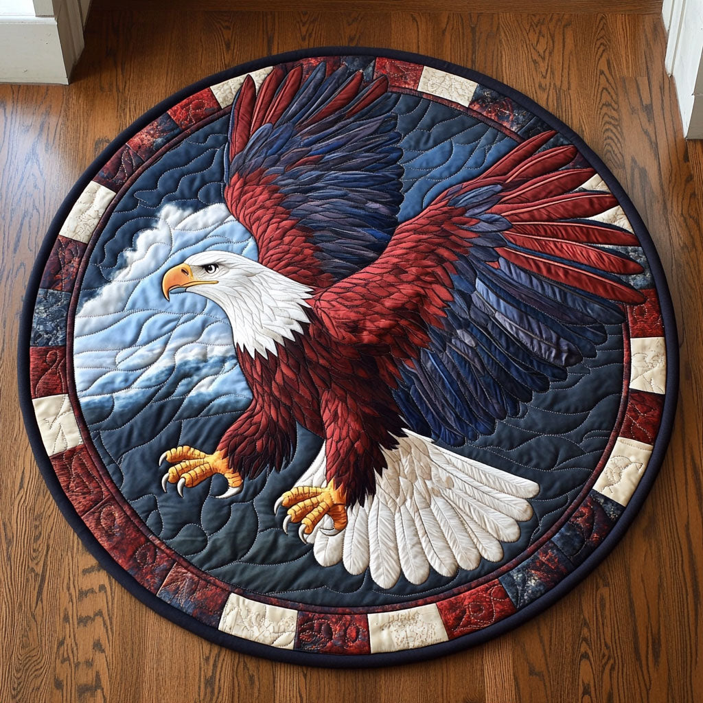 Freedom Eagle CP1201001CL Quilted Round Mat