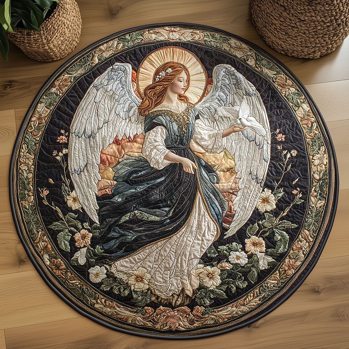 Guardian Angel WN0505026CL Quilted Round Mat