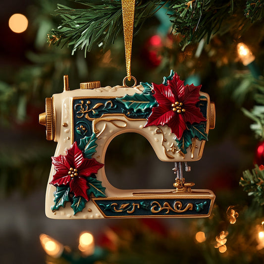 Whimsical Sewing Machine WN2010072CL Christmas Ornament