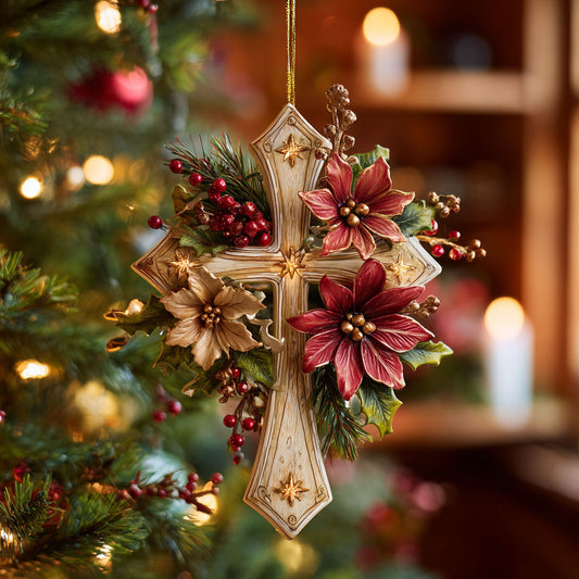 Christmas Cross CW1012012CL Christmas Ornament