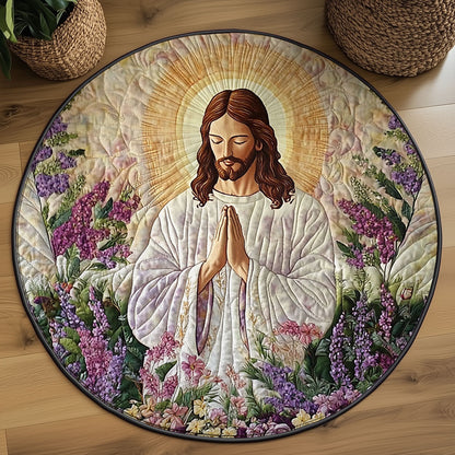 The Shepherd’s Prayer WJ2705049CL Quilted Round Mat