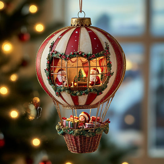 Christmas Hot Air Balloon WN2911005CL Christmas Ornament