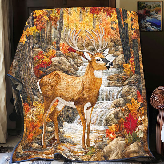 Autumn Forest Stag WP1801003CL Quilt