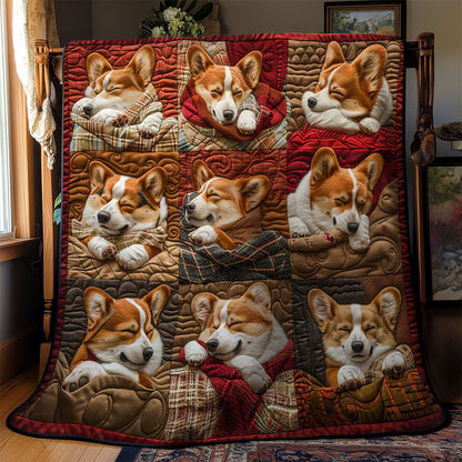 Corgi Nap Time WN1303011CL Quilt