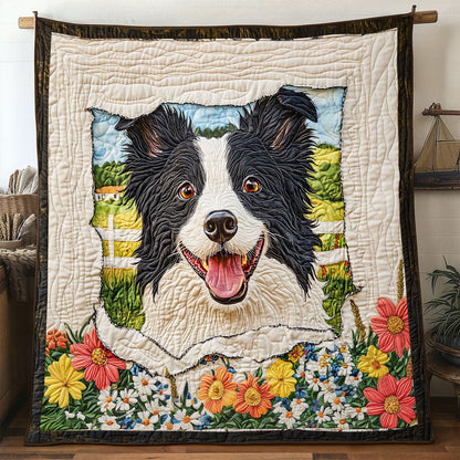 Adorable Border Collie WP0505001CL Quilt