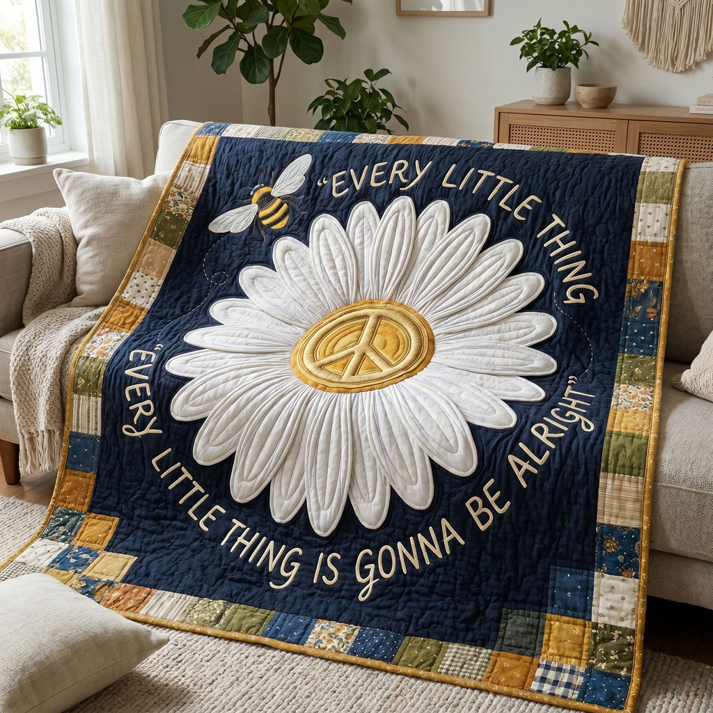 Bee & Daisy Peace Vibes WN2804002CL Quilt