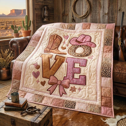 Western Pink Love WN1504018CL Quilt