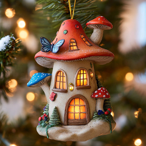 Mushroom Warm Glow WN1112041CL Christmas Ornament