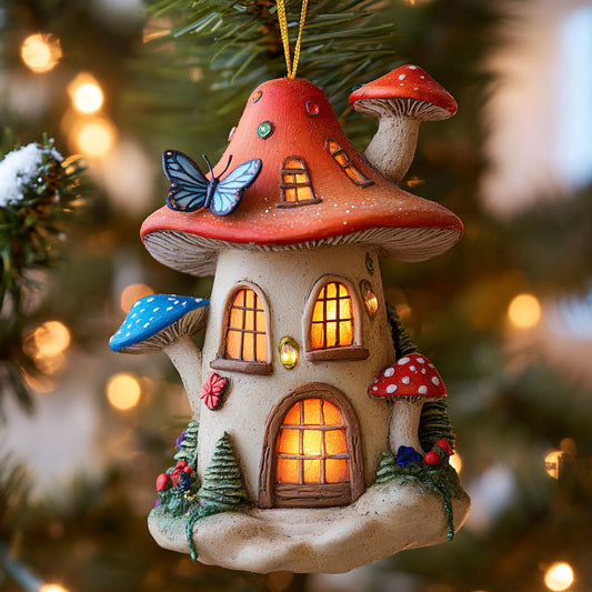 Mushroom Warm Glow WN1112041CL Christmas Ornament