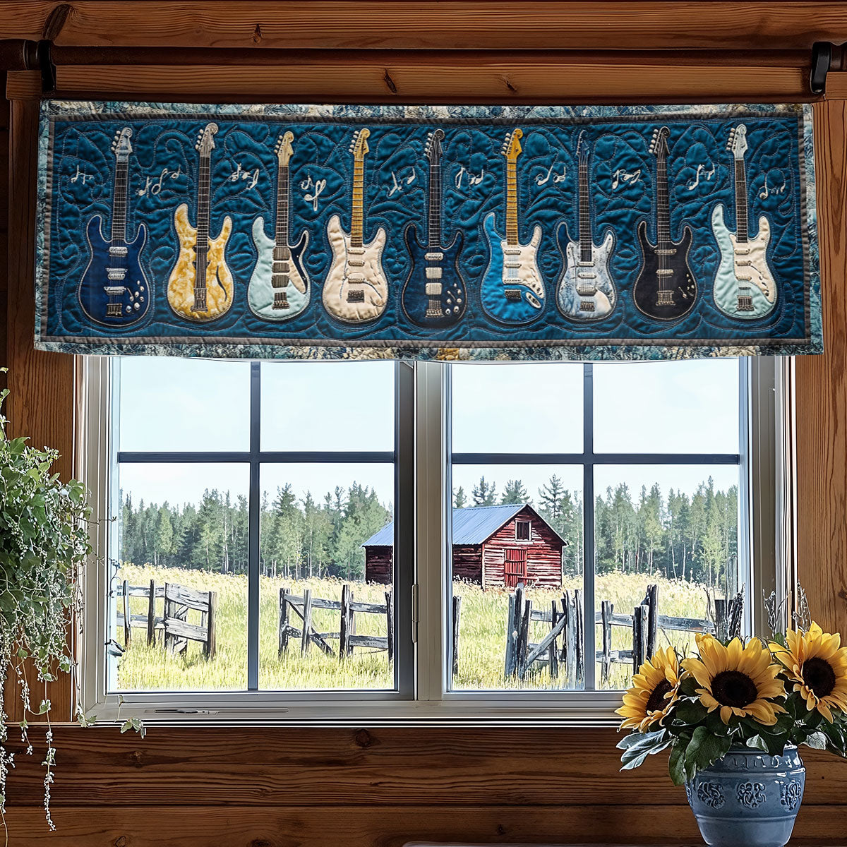 Guitar Groove WN0407110CL Quilted Valance