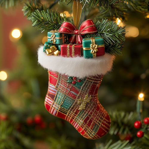 Cozy Stocking CW0311030CL Christmas Ornament